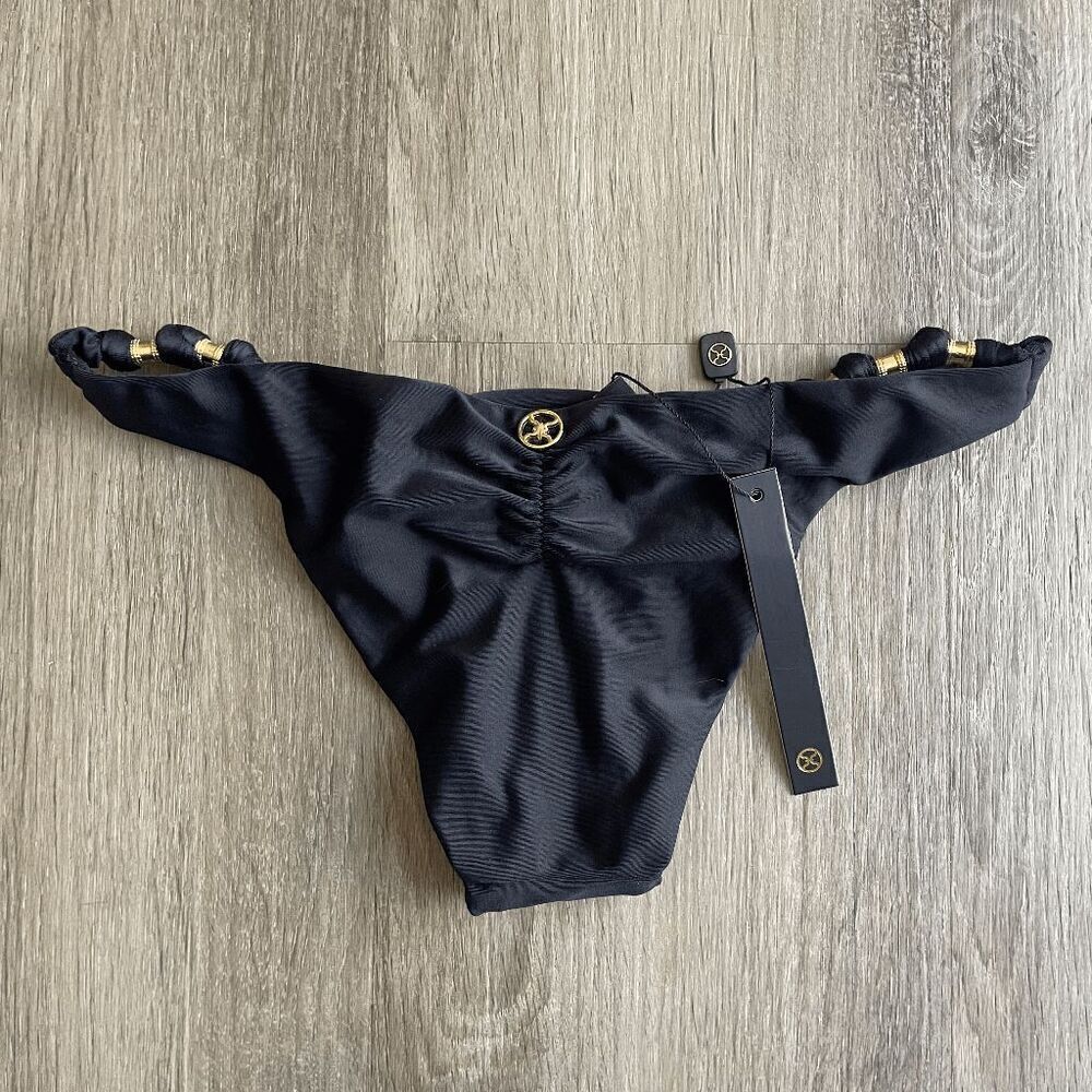 NWT Vix Solid Beads Cheeky Bikini Bottoms XS​​​​​